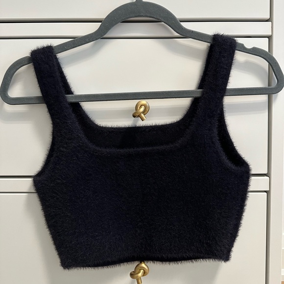 Babaton Fuzzy Cropped Tank Top - Picture 2 of 2